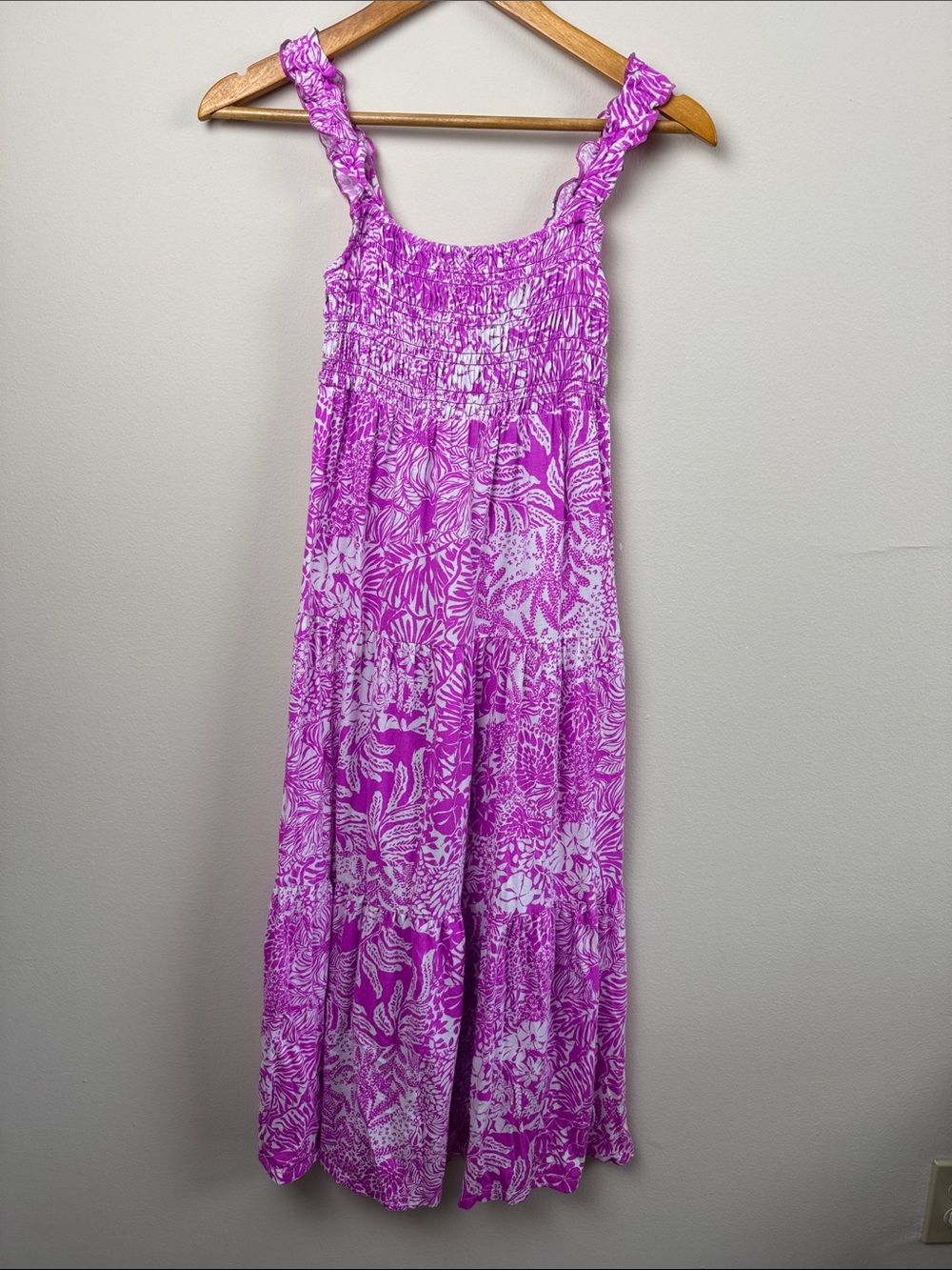 Lilly Pulitzer Girls Mini Hadly Maxi Dress. Size L 8/10.